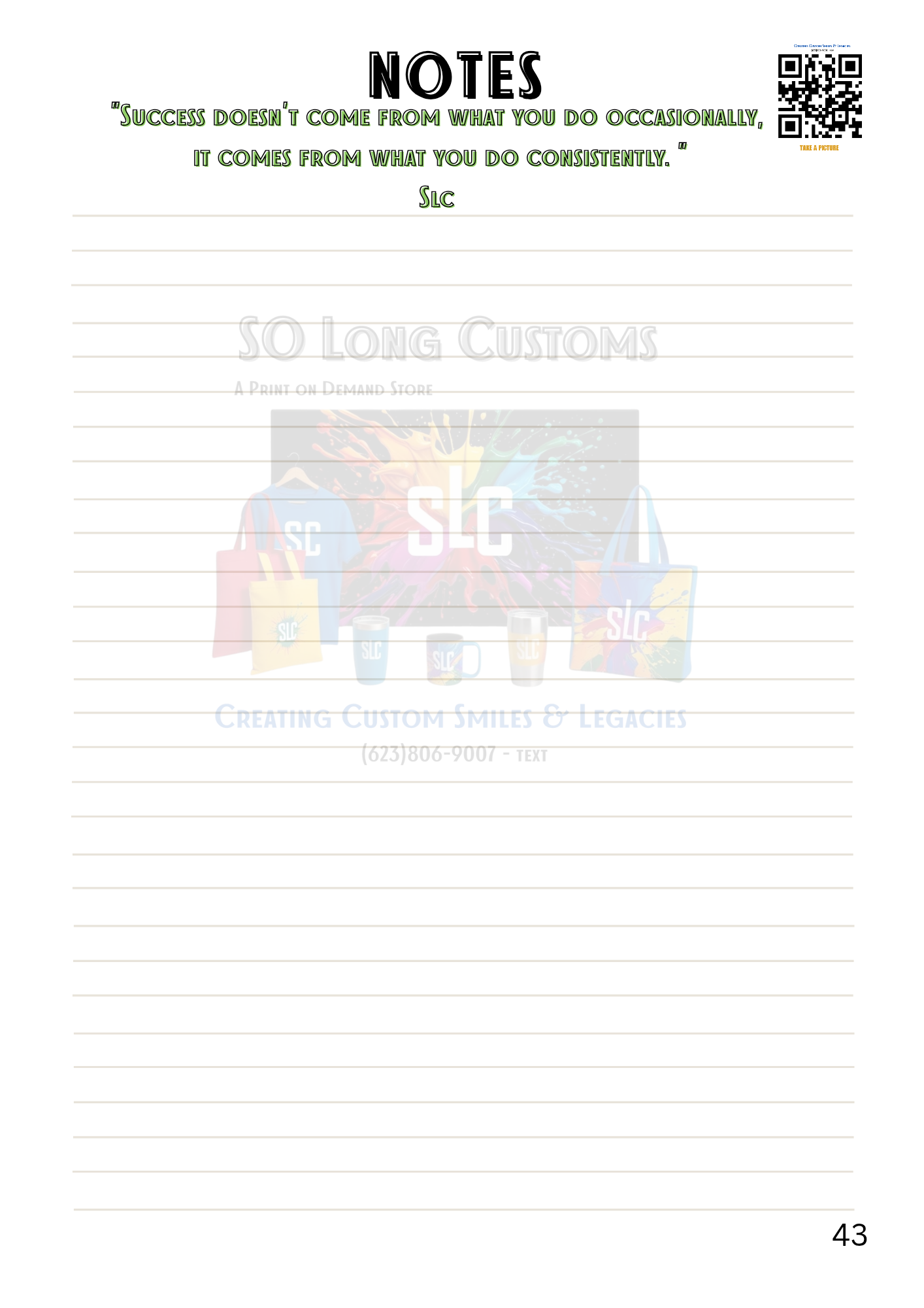 So Long Customs Product Launch Planner